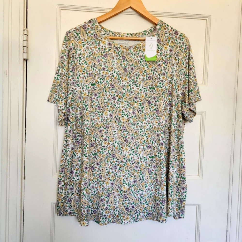 Addition Elle Modern Fit T Shirt Viscose Nwt Size 2X